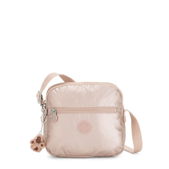 Kipling Keefe Metallic Crossbody Veske Gull | NO 2031XY